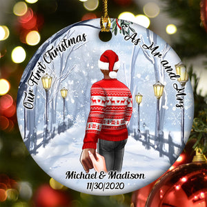 Our First Christmas Together - Personalized Ornament - Christmas Gift For Couple