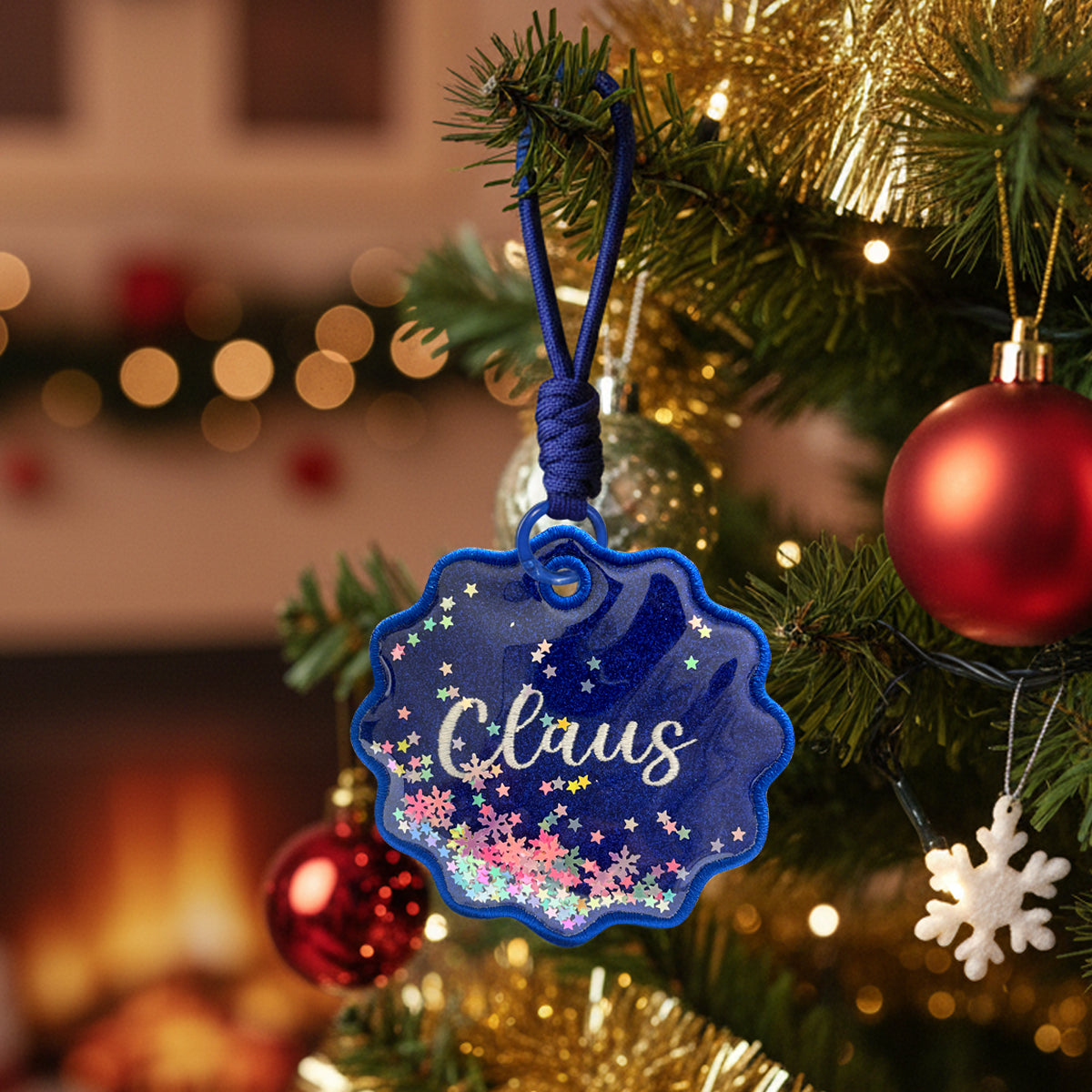 Personalized Embroidery Christmas Ornament - Perfect Gift For Family, Couple, Bestie, Christmas Gift