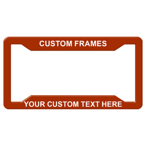 Personalized Heavy Duty License Plate Frame | Laser Engraved, No Decals Here! Custom Aluminum Car Tag Covers
