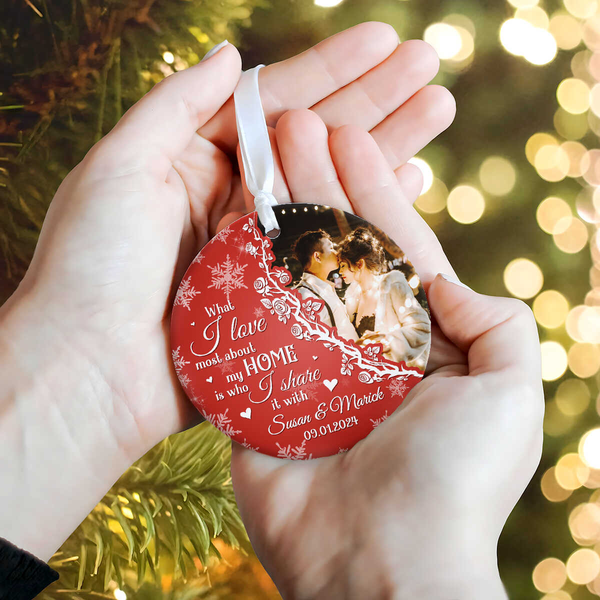 And So Together We Built Gift for Couple Christmas Ornament, Personalized Couple Gift, Gift Ideas For Couples, Presents For Young Couples