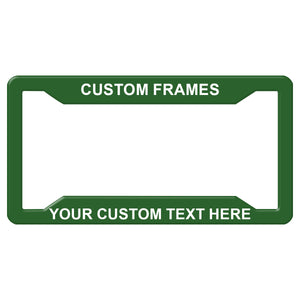 Personalized Heavy Duty License Plate Frame | Laser Engraved, No Decals Here! Custom Aluminum Car Tag Covers