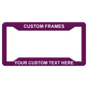 Personalized Heavy Duty License Plate Frame | Laser Engraved, No Decals Here! Custom Aluminum Car Tag Covers