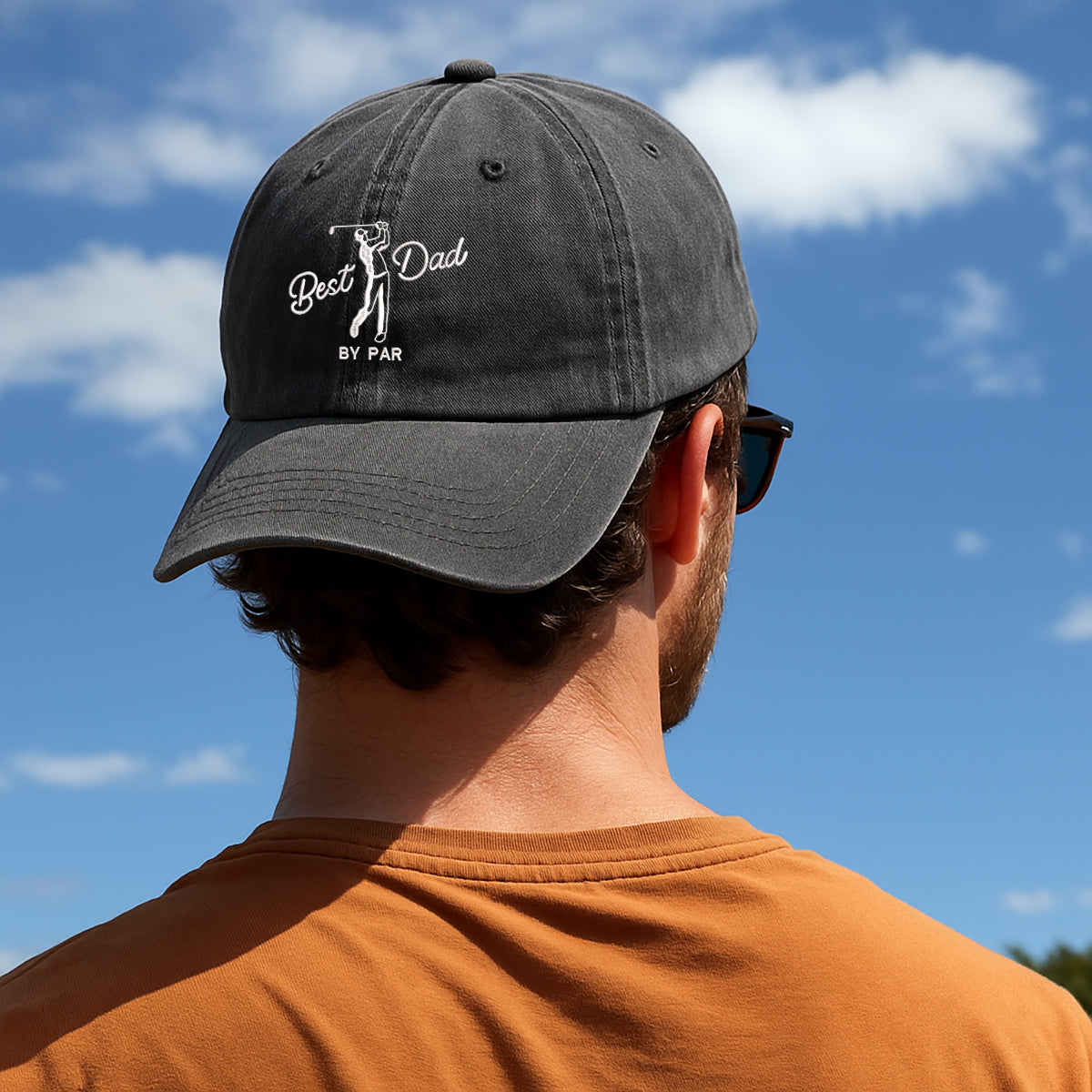 Embroidery Best Dad By Par Cap, Dad Golf Cap, Fathers Day Gift, Embroidery Golf Cap, Daddy Birthday Gift, Golf Player Cap bn5.jpg