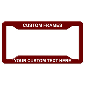 Personalized Heavy Duty License Plate Frame | Laser Engraved, No Decals Here! Custom Aluminum Car Tag Covers