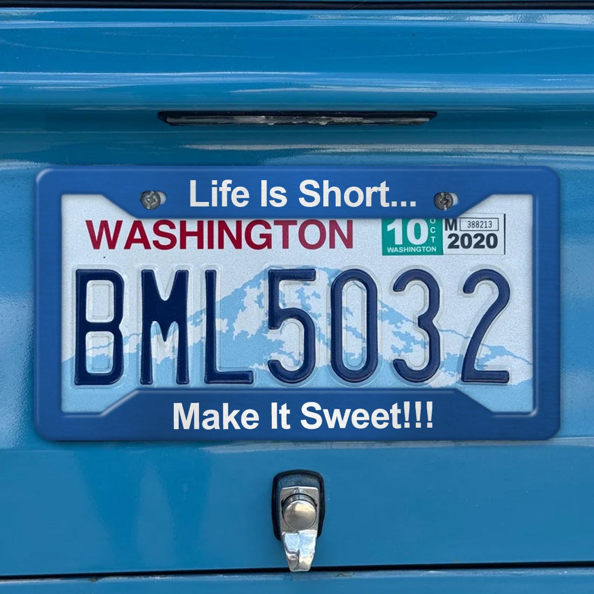 Personalized Heavy Duty License Plate Frame | Laser Engraved, No Decals Here! Custom Aluminum Car Tag Covers bn8.jpg