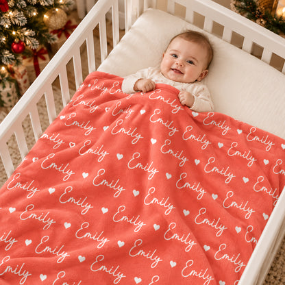 Wrapped In Lots Of Love - Personalized Blanket - Birthday Gift For Kids, Family