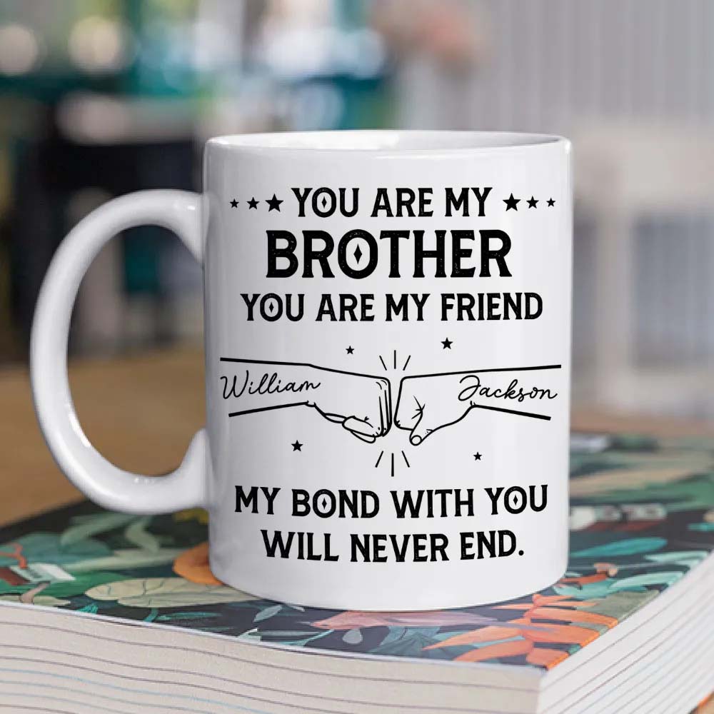 Bond With Brothers Sisters Siblings - Personalized Custom Coffee Mug Family Gift