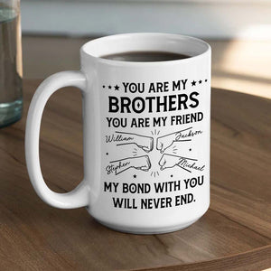 Bond With Brothers Sisters Siblings - Personalized Custom Coffee Mug Family Gift