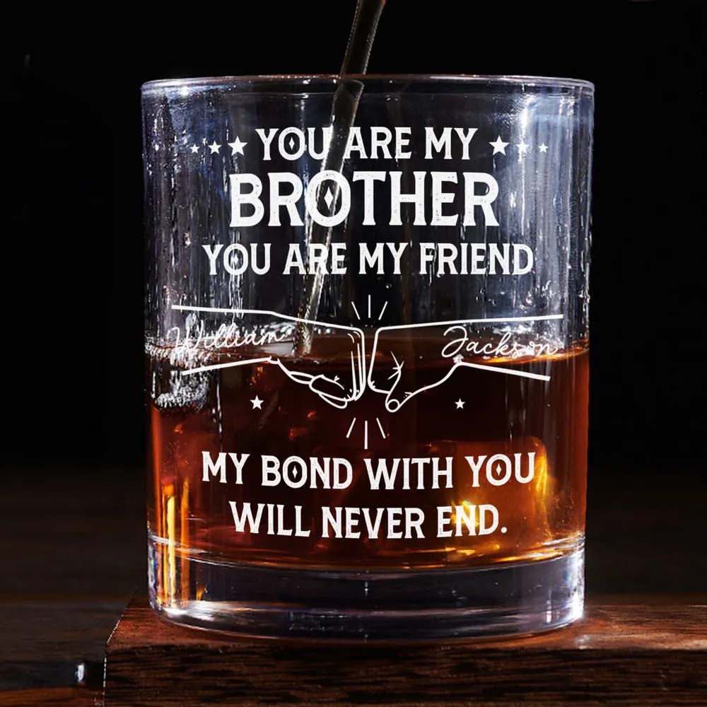 My Bond With You - Personalized Custom Whiskey Glass