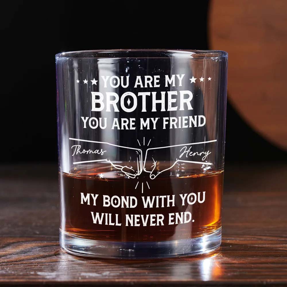 My Bond With You - Personalized Custom Whiskey Glass
