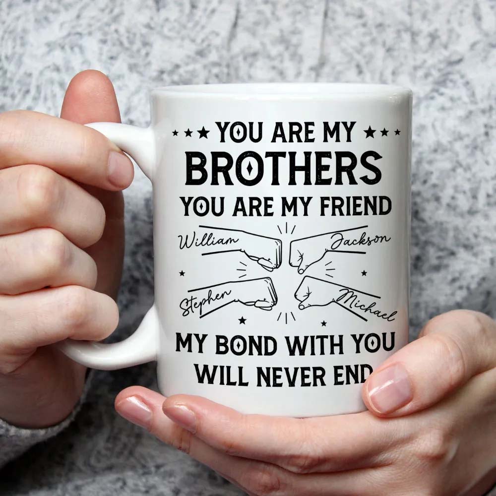 Bond With Brothers Sisters Siblings - Personalized Custom Coffee Mug Family Gift