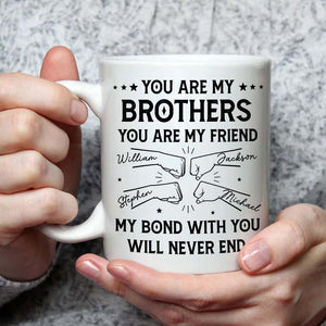 Bond With Brothers Sisters Siblings - Personalized Custom Coffee Mug Family Gift