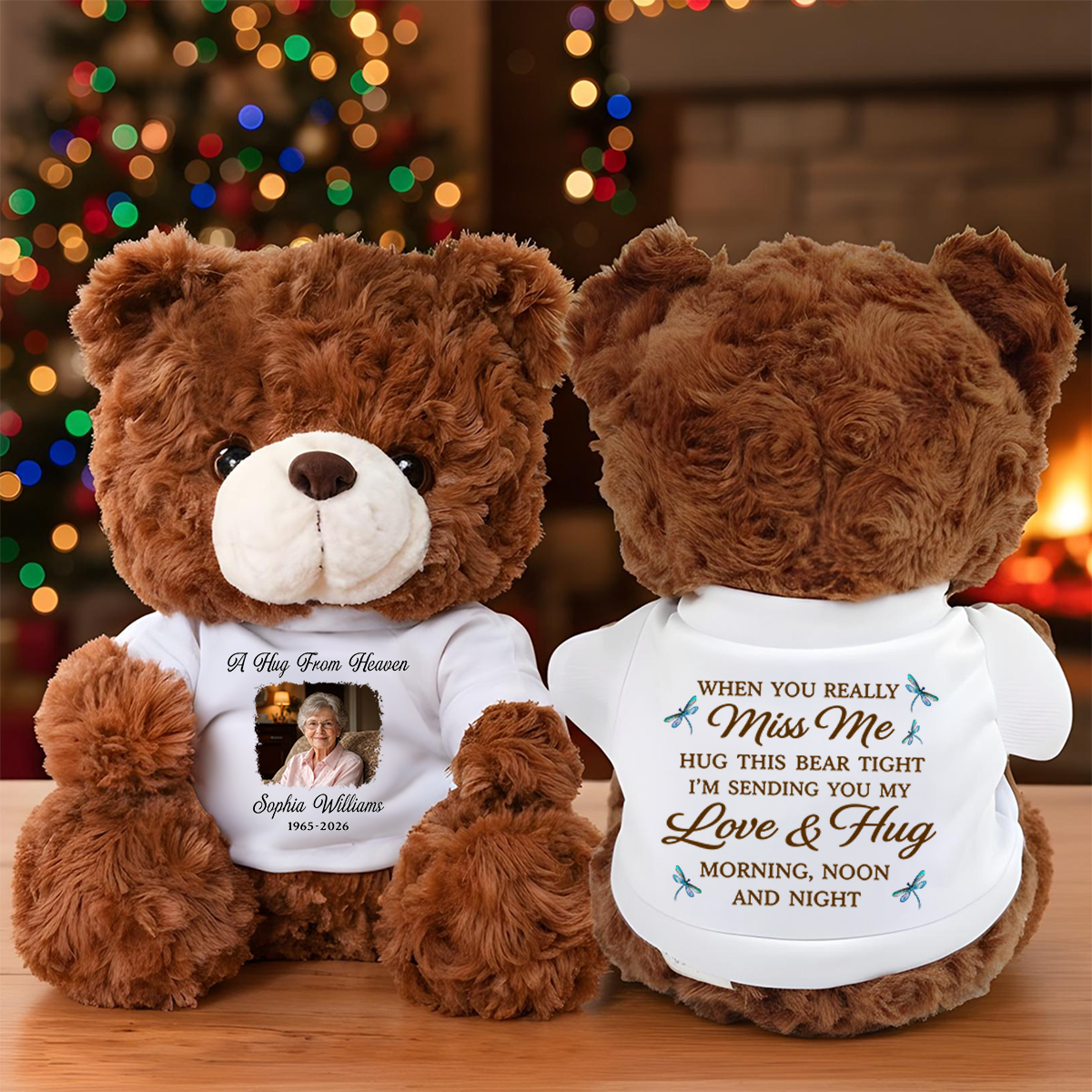 Cardinal A Hug From Heaven - Personalized Teddy Bear brown_4c8c3a22-78b0-4374-b57c-93314250e2b0.png