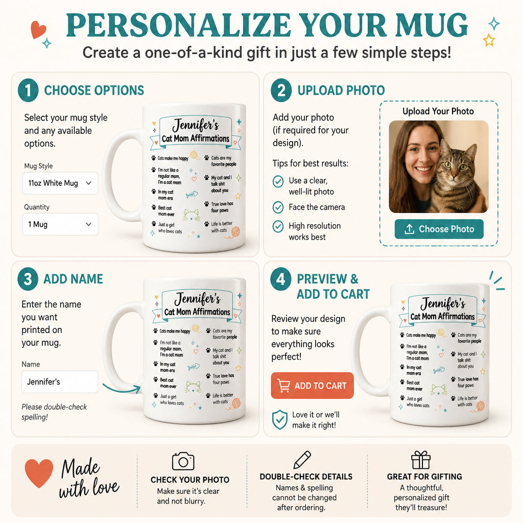 Personalized Cat Mom Affirmations Mug - Personalized Mug c003caf3-7f43-4b79-916a-ee9ce231f36d.jpg
