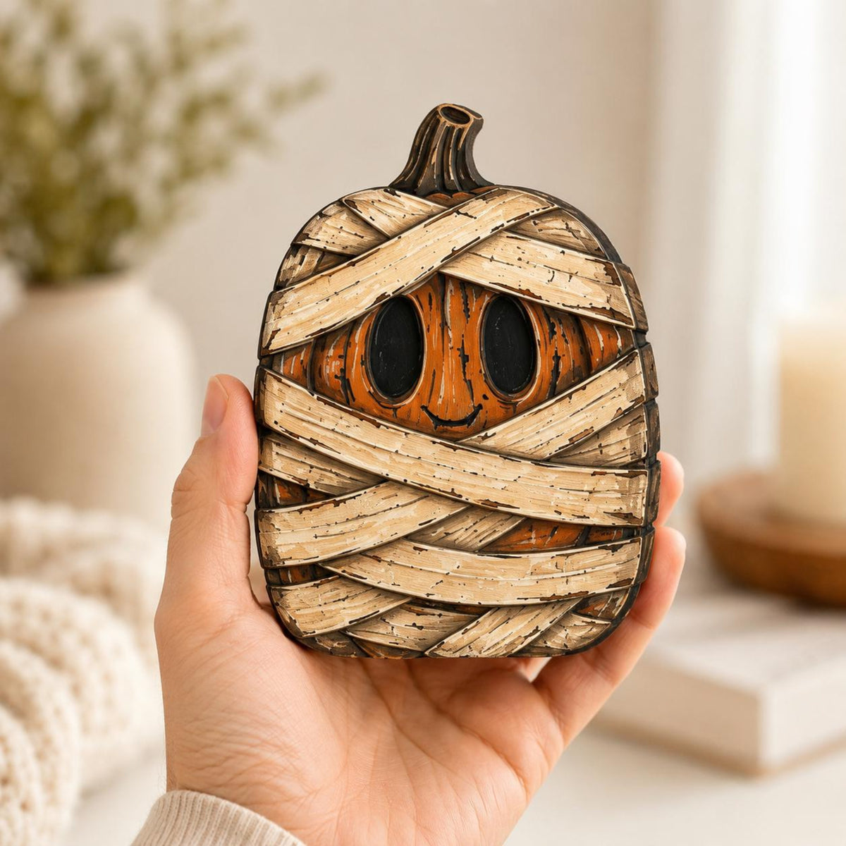 Rustic Halloween Wooden Shelf Sitters | Spooky Farmhouse Tiered Tray Decor | Whimsical Fall Mantel Display c00501d8-b26b-4af8-800c-db54c6b60ab4-6.jpg