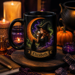 Personalized Witch Moon Cauldron Mug - Personalized Halloween Black Ceramic Witch Mug c013d5a2-b013-4b5b-8d44-f1ca6a5de91e.jpg