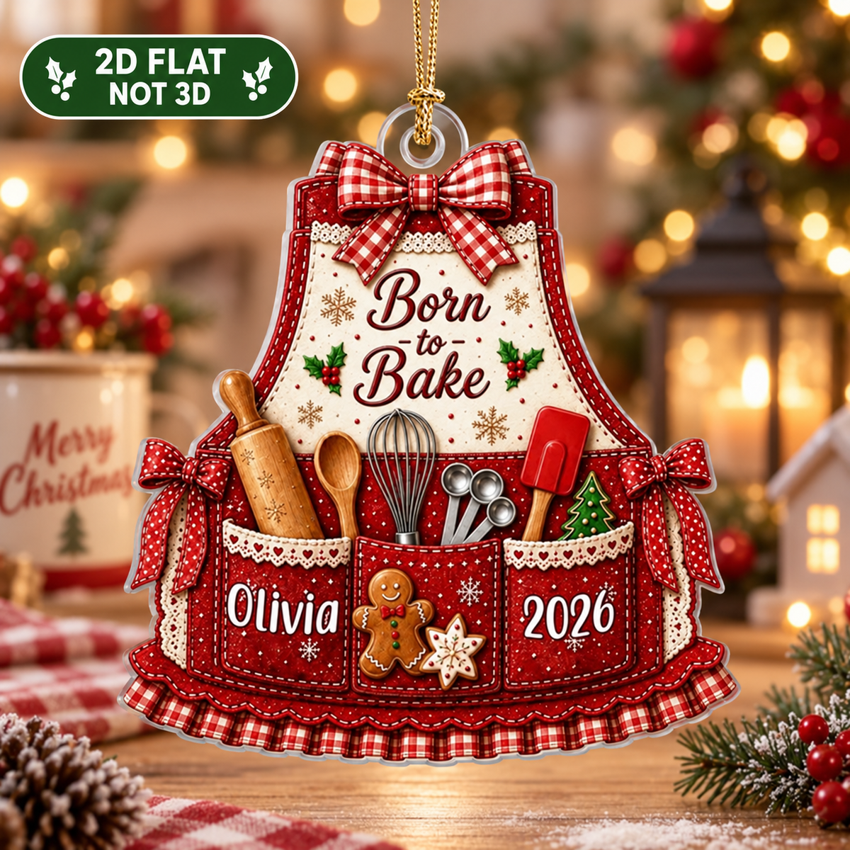 Personalized Baking Apron Ornament 2026, Baking Ornaments for Christmas Tree, Gift for Bakers, Cooking Ornament for Baking Lovers c024c30c-4a25-4d93-9cd7-0fcab7bb5253-a8c27a62-3d14-4f0b-b481-658936e7b631.png
