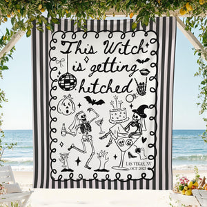 Personalized Halloween Bachelorette Banner, Witchy Bachelorette Tapestry for Photo Backdrop, Spooky Bachelorette Party Decor, Bach Halloween c0446026-3e25-44ae-8a11-4bb1095bec7a-3.jpg