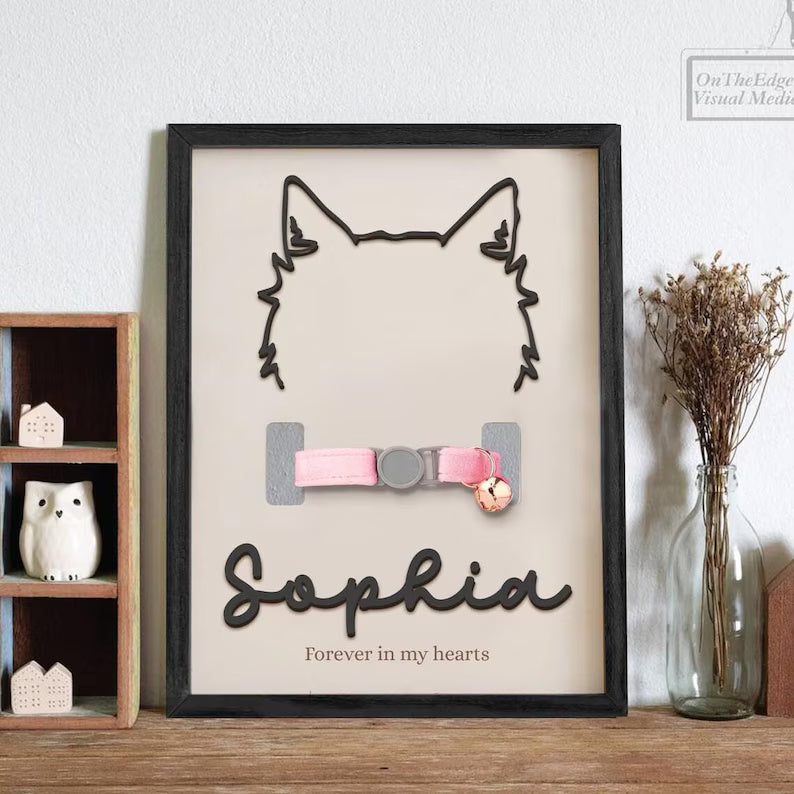 Dog Memorial Gifts For Loss Of Dog, Personalized Loss of Pet Gift, Memorial Pet Collar Holder, Memorial Frame Gift for Pet Lovers c04b19e0-9859-4373-a0ef-c415ab4eab16-fg-2-.jpg