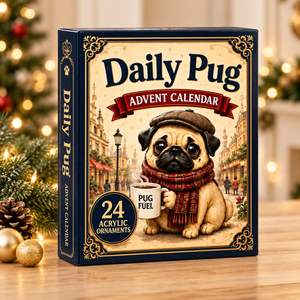 Daily Pug Advent Calendar 2026 - 24-Day Festive Countdown, Acrylic Charms Blind Box - Gift For Dog Lovers c04e918e-b036-4022-905f-c9eea4c9a2b9-pug-box.png