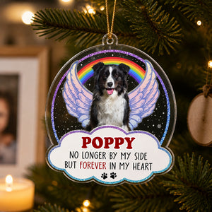 Pet Memorial Photo Acrylic Ornament – Forever In My Heart - Personalized Transparent Acrylic Ornament c0572f1b-5e77-4a76-8e5c-a39b0622ab06.jpg