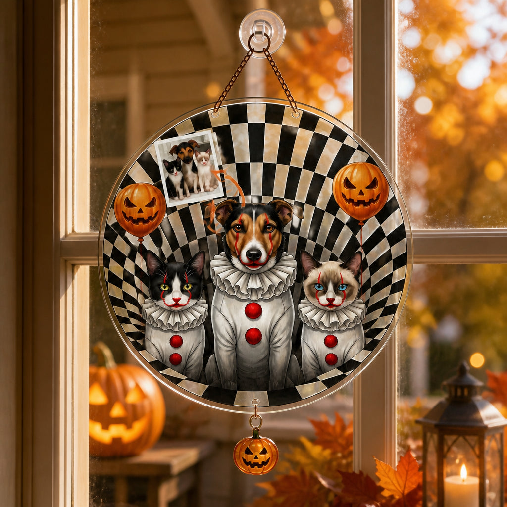 Custom Halloween Pet Doormat – Beware of the Pets - Personalized 1 Layered Suncatcher with Charm c05e7409-a092-4f4a-8e0b-1487301dbddc.jpg