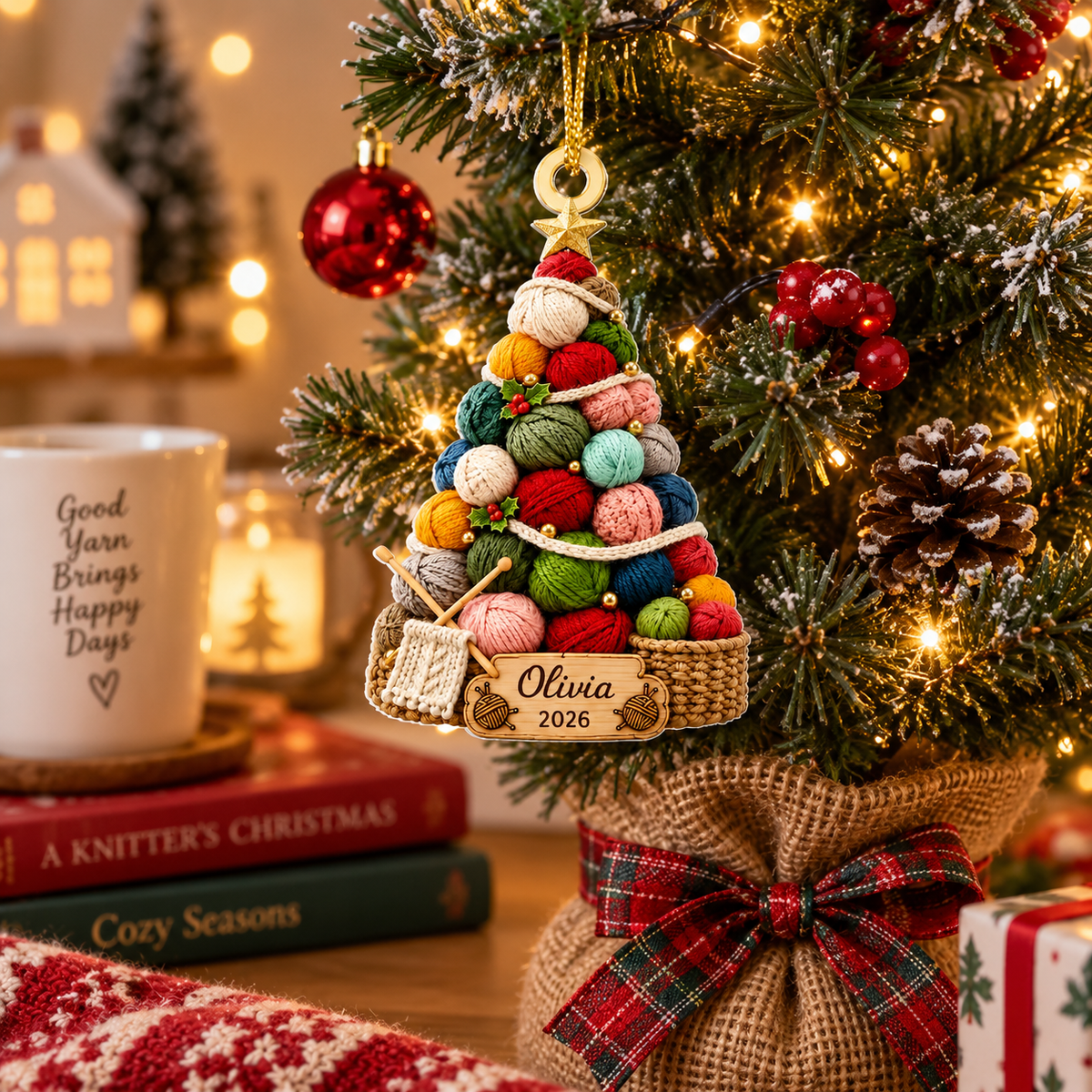 Personalized 2D Flat Knitting Wool Christmas Ornament, Crochet Ornament, Crochet Lover Gift for Mom, Grandma Christmas Gift, Yarn Lover c066083b-b73f-4b9c-8df2-3f138067d2ad-fdder-2-.png