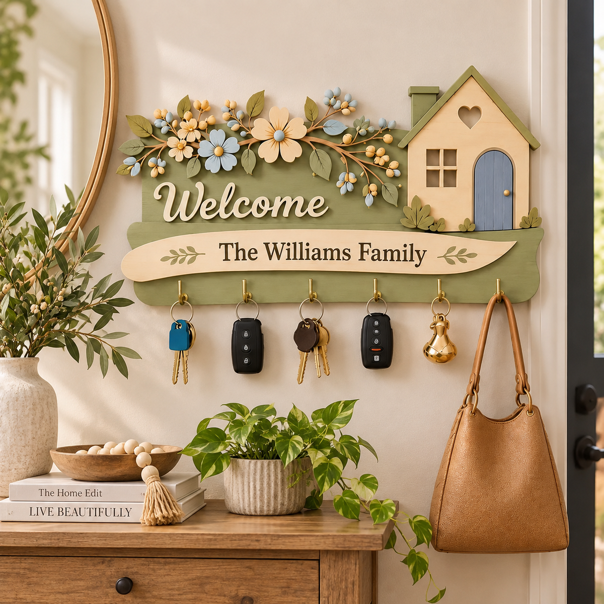 Personalized Wooden Key Holder for Wall, Layered Family Key Hanger, Custom Entryway Organizer, Housewarming Gift, Welcome Home Decor c0749191-d592-4ae0-acb8-53e936bc17d9-17723ea5-7898-4e92-8a71-cb76fc29735e.png
