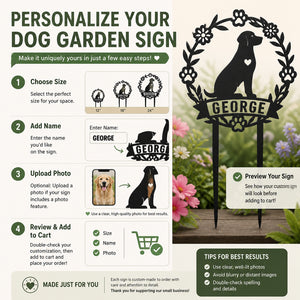 Personalized Dog Heart Wreath Cut Metal Garden Stake - Personalized Cut Metal Sign c088b366-0458-4afc-b5ba-bc7df6dbdbb6.jpg