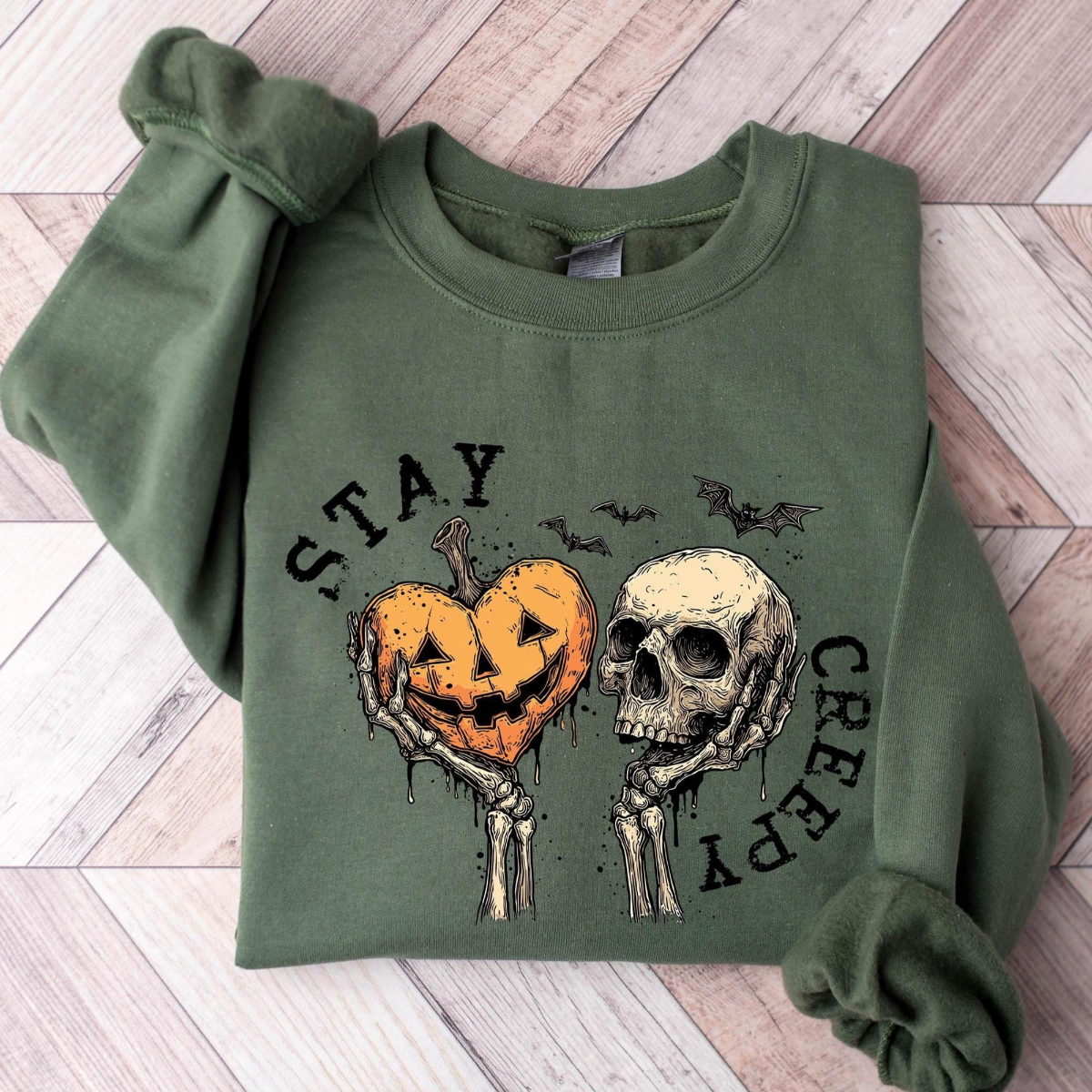 Creepy Sweatshirt, Womens Halloween Sweatshirt, Cute Skeleton Hands Tee, Funny Halloween Outfit, Skull Tee, Spooky Season Shirt c09d6021-ce2c-4117-ba13-e66ea77bc6fd-1.png