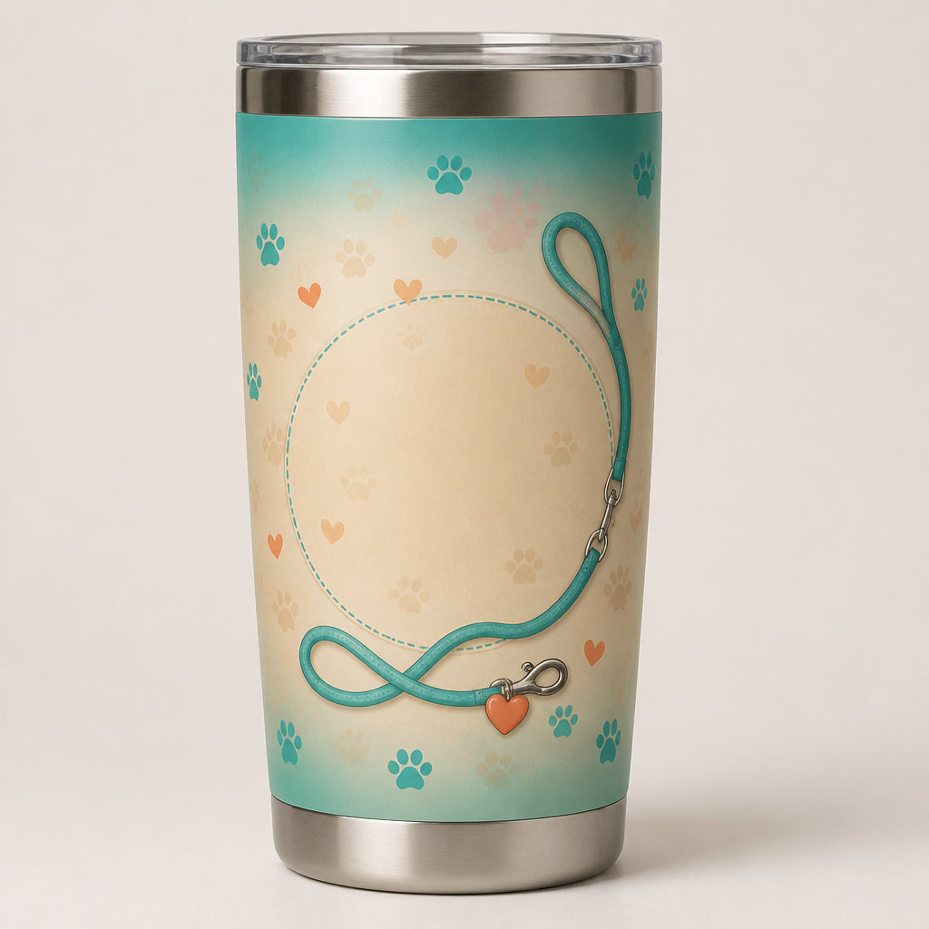 A Girl and Her Dog – Custom Cartoon Portrait Tumbler - Personalized Tumbler c0a5a87d-968f-483e-a17b-2127db29fff0.jpg