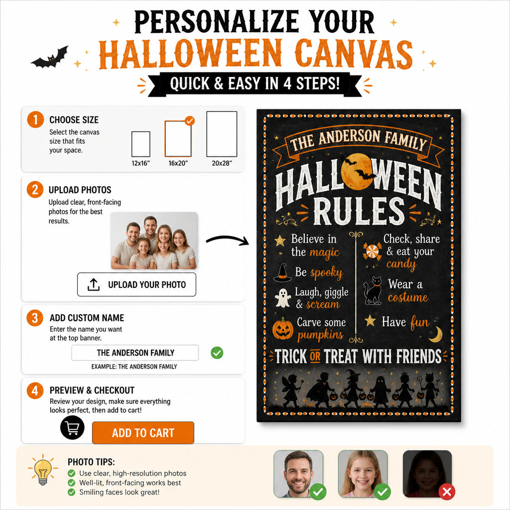 Personalized Family Halloween Rules Canvas - Personalized Canvas c0b34162-5110-4b6b-90a6-306290488a35.jpg