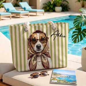 Beachside Barkers With Scarf - Personalized Beach Bag - Summer Gift For Dog Lovers c0b4bb37-1b81-475b-8fff-d3073036419c-6.jpeg