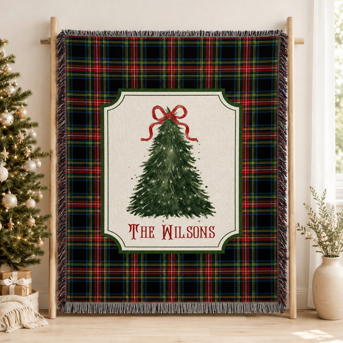Personalized Christmas Woven Blanket Tapestry: Custom Family Christmas Gift c0bc4403-ab1d-43d5-bb09-58ccd800b7cc-banner-1.png