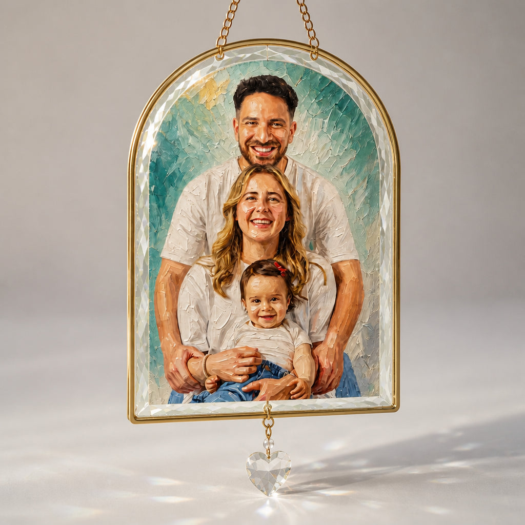 Custom Impasto Oil Portrait Canvas From Your Photo - Personalized 1 Layered Suncatcher with Charm c0d582a9-c42c-405b-9ceb-1007687e5495.jpg