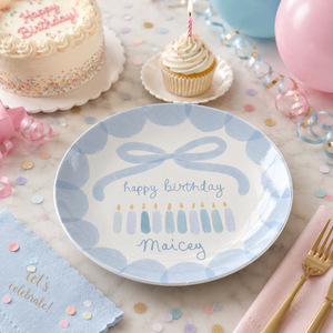 Custom Birthday Plate: Personalized Gift for Girls, Coquette Party Decor c0d80250-86bb-4934-91a6-217f985d6e38-2.png