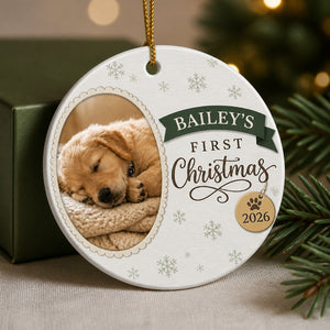 Pet's First Christmas Photo Ornament – Name & Year - Personalized Aluminum Ornament c0e44a63-b8af-4343-bd51-26403d69e207.jpg