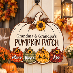 Personalized Grandma & Grandpa's Pumpkin Patch Door Sign, Custom Grandkids Names Fall Wood Decor, Grandparents Autumn Gift c0f38919-3c08-4ae0-aee6-11e559721e8b-95ef16d3-6c3e-443b-88c8-ab9b0930ba3a.png