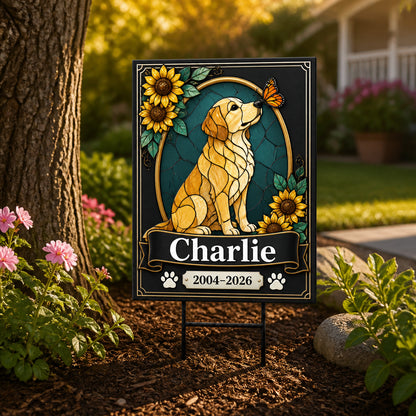 Stained-Glass Dog Memorial Yard Sign – Personalized Name & Years - Personalized Yard Sign c11cb04c-692d-479e-b38b-44afb4175013.jpg