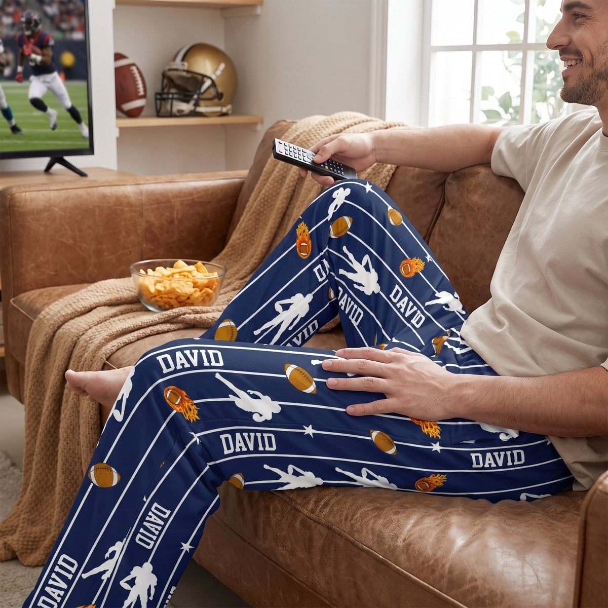 Game Mode ON - Personalized Pajama Pants, Gift For Football Lovers, Sport Lovers Pajama Pants Gift c12ce5d9-e171-4126-be28-8959c0ce9ea9-workspace_quick_mockup_task_e6b30ed9-6982-4946-b909-176d9ba10fbc_variant_2_human_2.jpg
