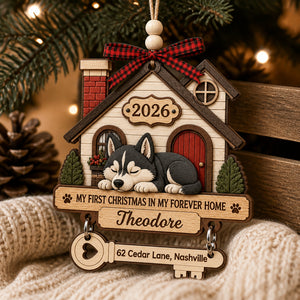 Pet’s First Christmas Forever Home – Layered Wood Ornament with Name, Year & Address - Personalized 3-Layered Wood Ornament c1435798-a7ad-4529-9ad2-5c03d4d8f668.jpg