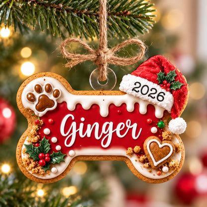 Personalized Dog Christmas Ornament 2026, Dog Bone Acrylic Ornament, Custom Dog Name Xmas Tree Decor, Cute Dog Lover Keepsake Gift c1435a2c-497e-408d-8b34-5d7acc40299f-3.webp