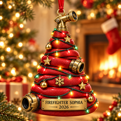 Personalized 3D Relief Firefighter Christmas Ornament, Fire Hose Tree Keepsake, Custom Name Firefighter Gift, Holiday First Responder Decor c1534782-81dc-4165-8346-cb7ac76e0ede-9acb39bf-3fcc-4f48-8edb-64d24e331648.png