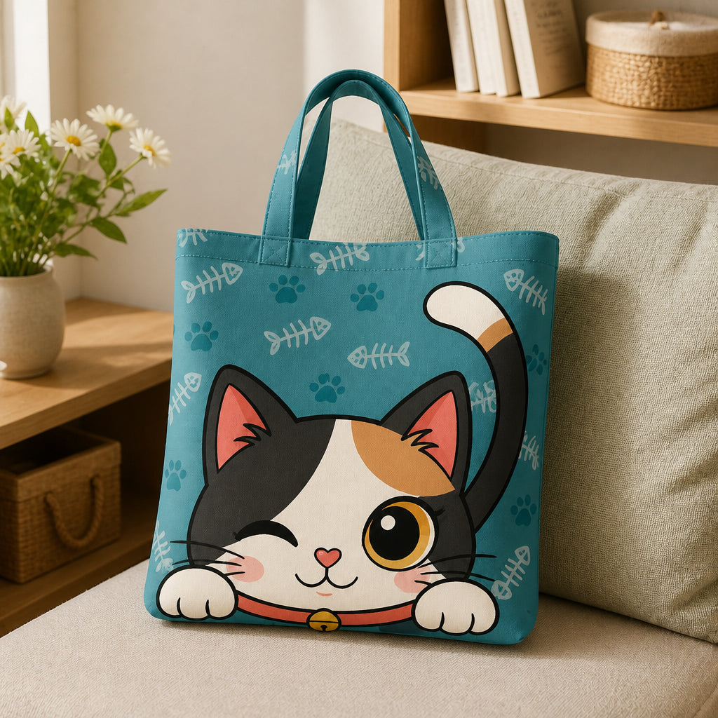 Peekaboo Kitty AOP Tote Bag - AOP Tote c1582ff6-45e6-44ad-b21d-ffcaf5de1f40.jpg