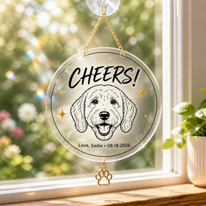Custom Pet Line‑Art Cheers Ceramic Coaster - Personalized 1 Layered Suncatcher with Charm c197124b-9e3b-4e43-a0c8-05491de41e56.png