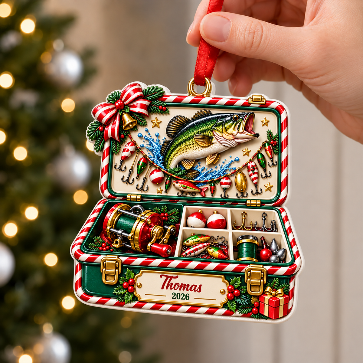 Christmas Fishing Tackle Box 3D Ornament For Fisherman, Dad Fishing - Personalized Ornament - Real 3D Raised Ornament c19e089a-79e5-4f4c-ab17-6b766bc57820-2-12-.png
