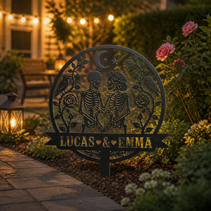 Personalized Skeleton Lovers Cut Metal Yard Sign - Personalized Cut Metal Sign c1bbfcbe-b01d-49f6-b024-b9871a02b980.jpg