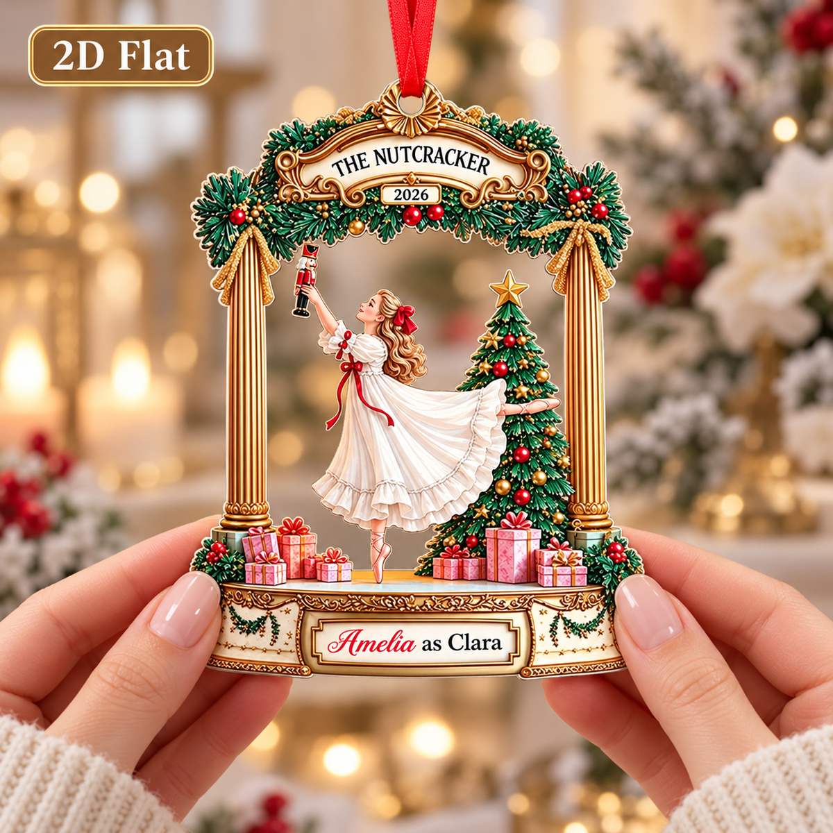 Personalized Nutcracker Clara Ornament, 2D Flat The Nutcracker Ballet Dancer Keepsake Ornament, Christmas Ballet Gift, Clara gift for Dancer c1d35cd4-e7ac-4fe7-abe6-fb2c967ed71b-ae905568-bd88-44fd-9bb3-7d537b120ae6.png