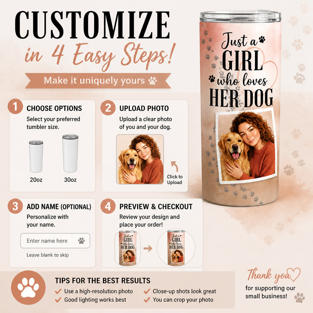 Just a Girl Who Loves Her Dog — Custom Portrait Tumbler - Personalized Tumbler c1e88c1b-64f2-4a56-8ab8-c3bf27c56320.jpg