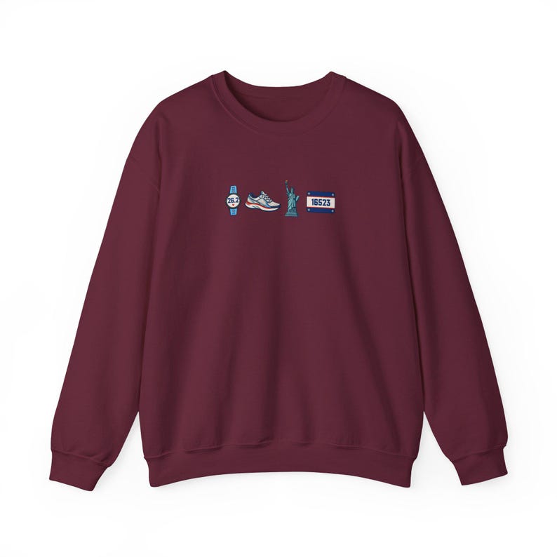 Personalized NYC Running Sweatshirt, Custom Race Bib 26.2 Runner Shirt, New York Finisher Gift, Running Crewneck, Marathon Gift Ideas c1eb8787-c33a-4844-8a66-e4b804e99dad-96.jpg